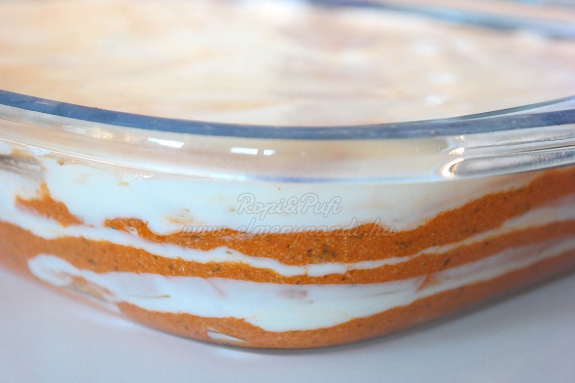 Lasagne - összeállítva