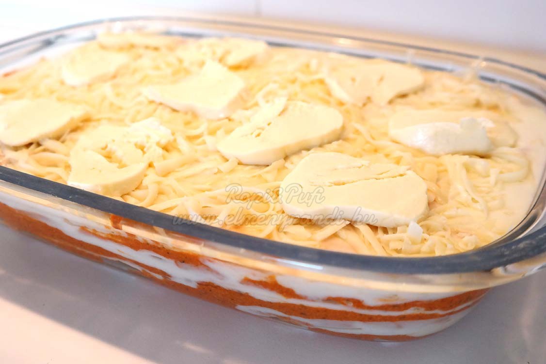 Lasagne - összeállítva